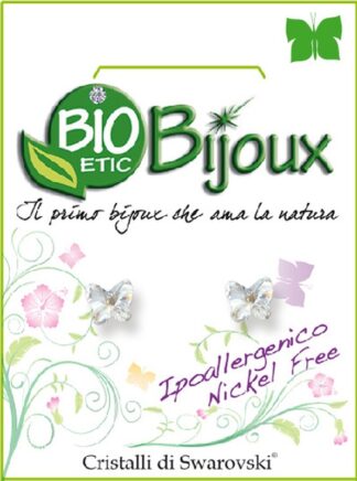 ORECCHINO FARFALLA 5MM CRYSTAL