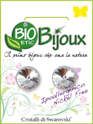 ORECCHINO RIVOLO 10MM CRYSTAL